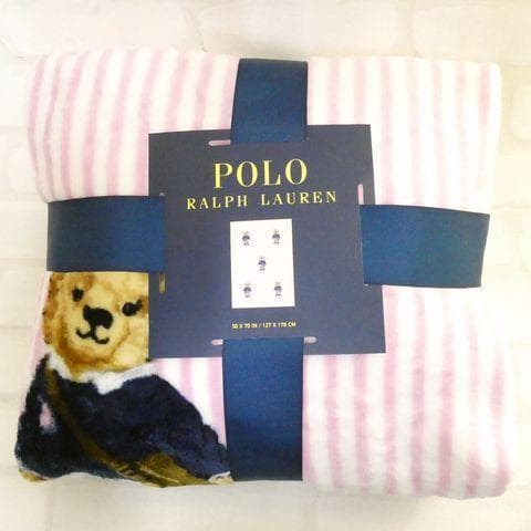 ポロ ラルフローレン ブランケット POLO BEAR ポロベア ガール ピンク