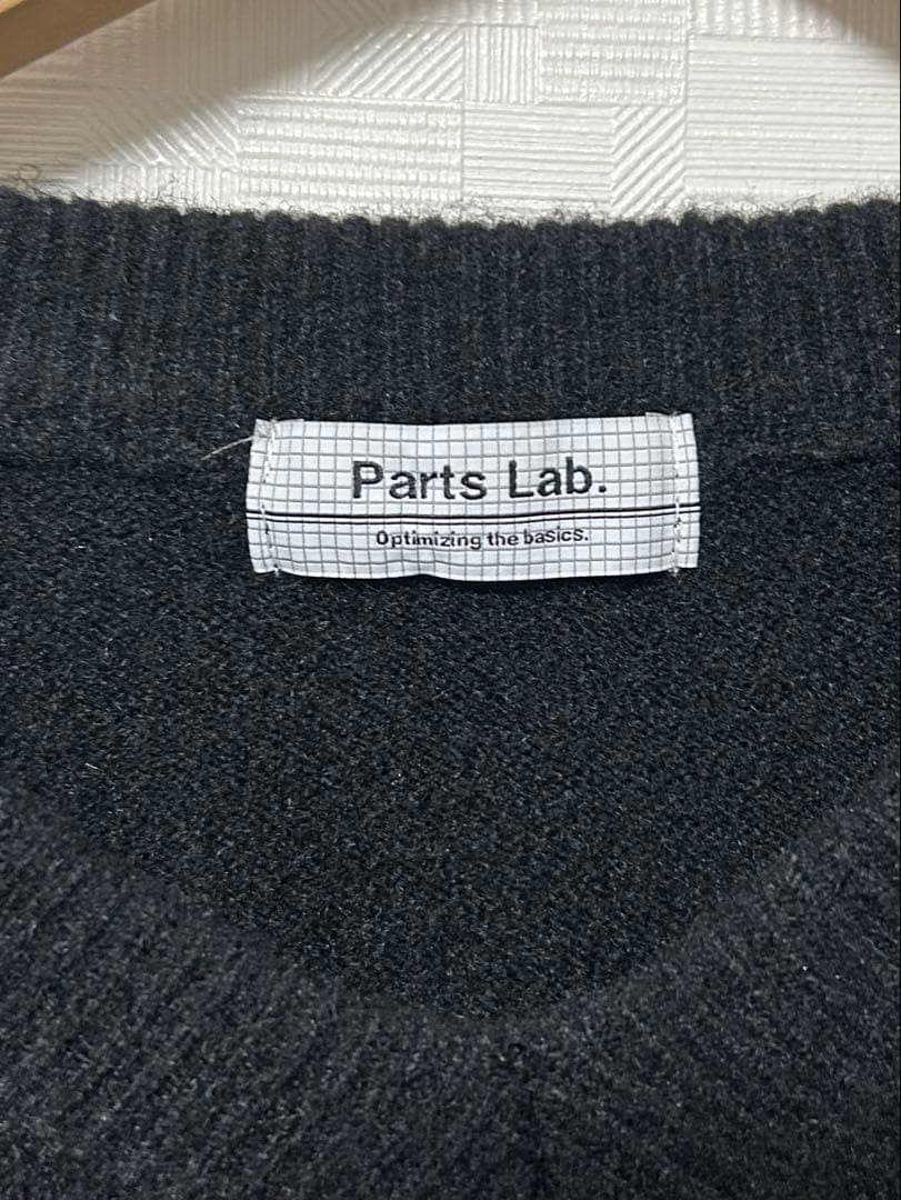 Parts Lab. ブラック Vネック ニットセーター パーツラボ - メルカリ