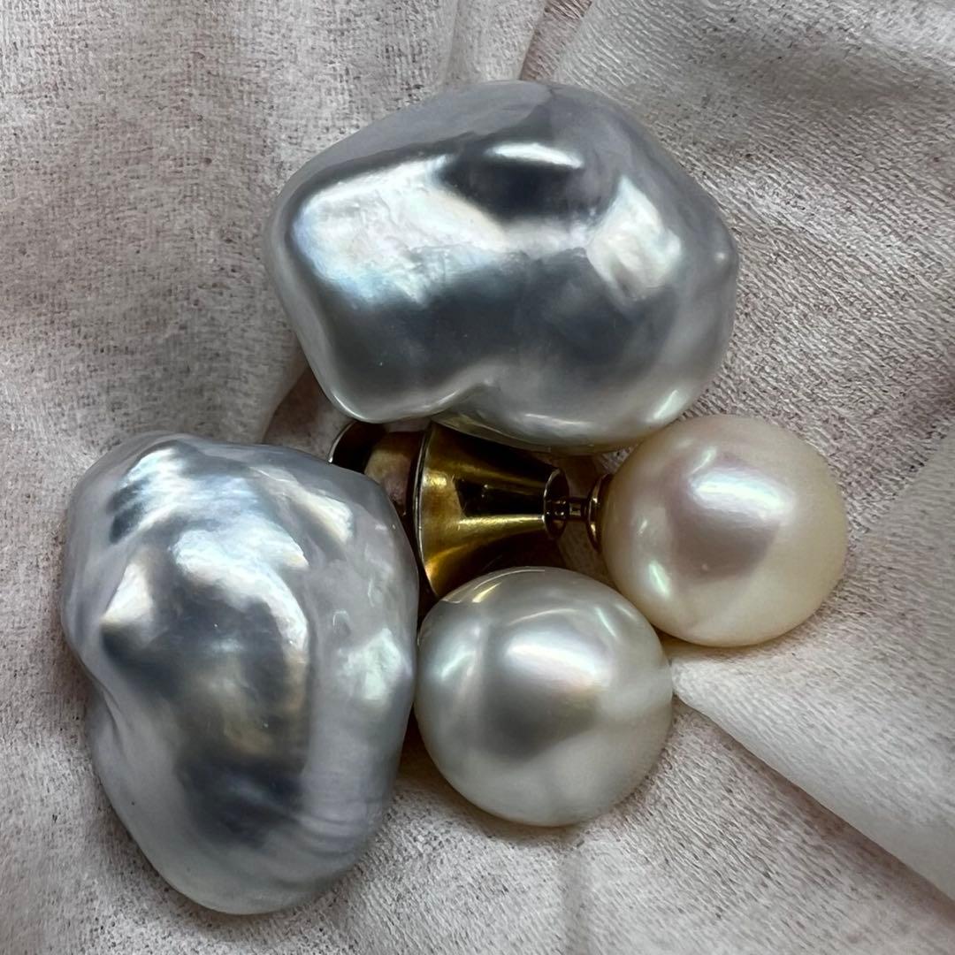 K18・WGK14刻印　ネックレストップ　タイピン　9.2g 東K8-0112①