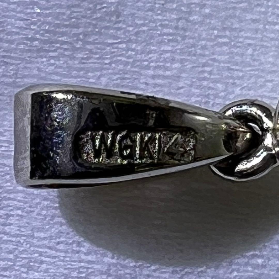 K18・WGK14刻印　ネックレストップ　タイピン　9.2g 東K8-0112①