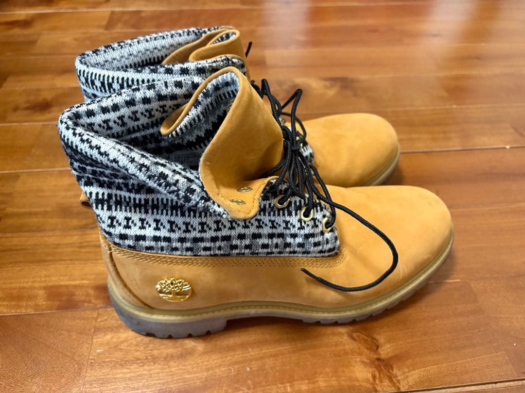 Timberland ワークブーツ 27.5cm 茶 6437R ロールトップ