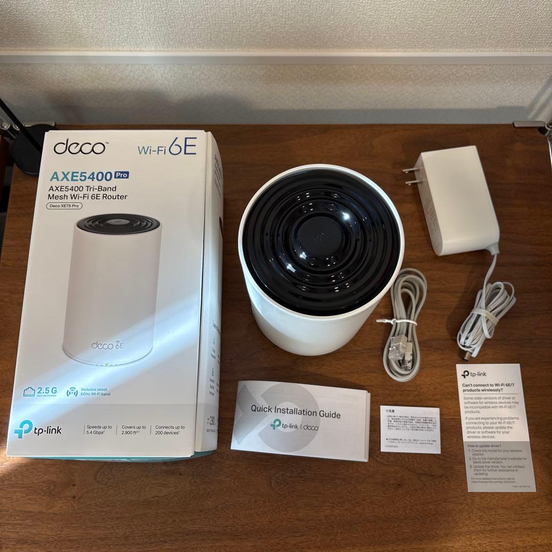 TP-Link Deco AXE5400 Wi-Fi 6E ルーター Archer AXE5400V | AXE5400 トライバンド マルチギガビットWi-Fi 6E