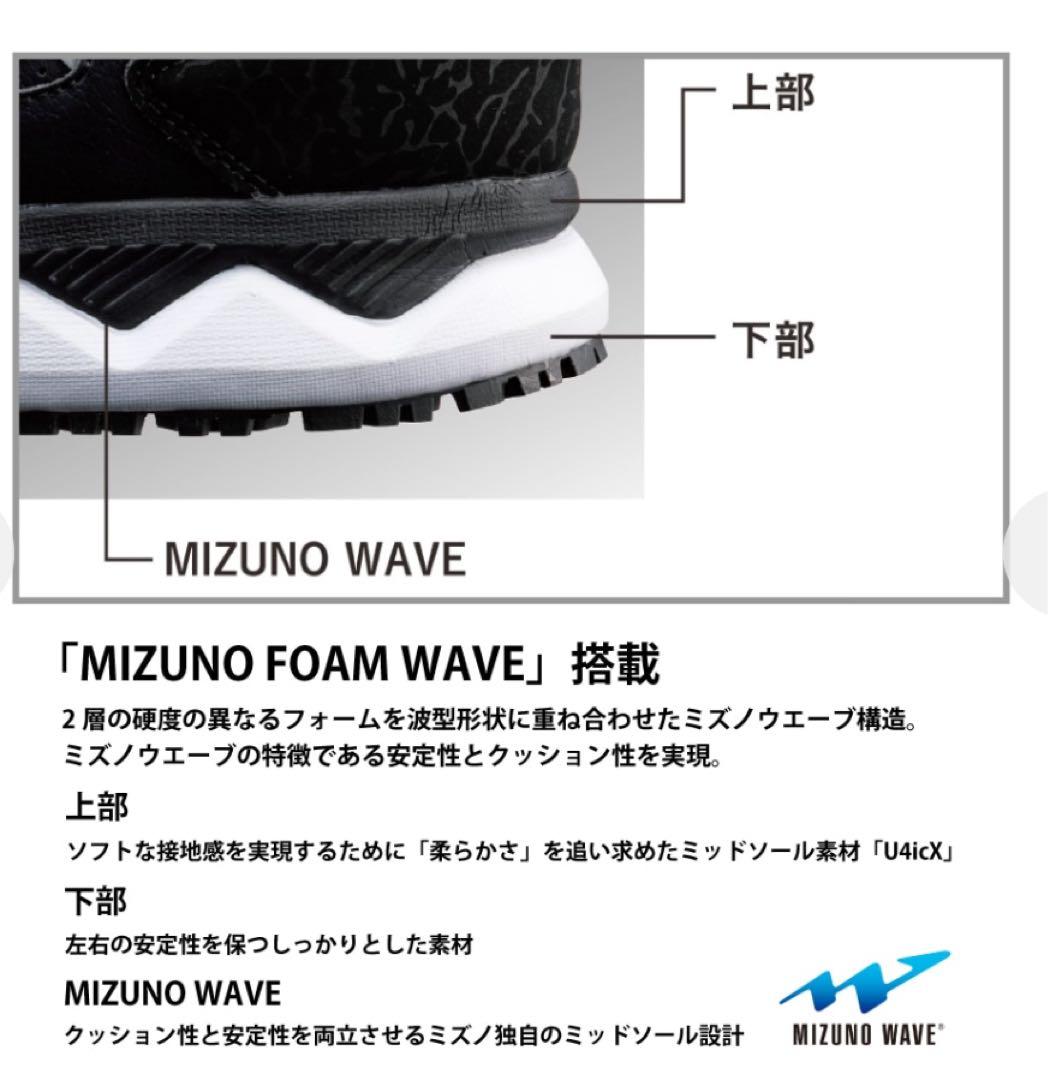 限定　ミズノ　26.5cm インディゴ　HW 11 L ローカット　安全靴