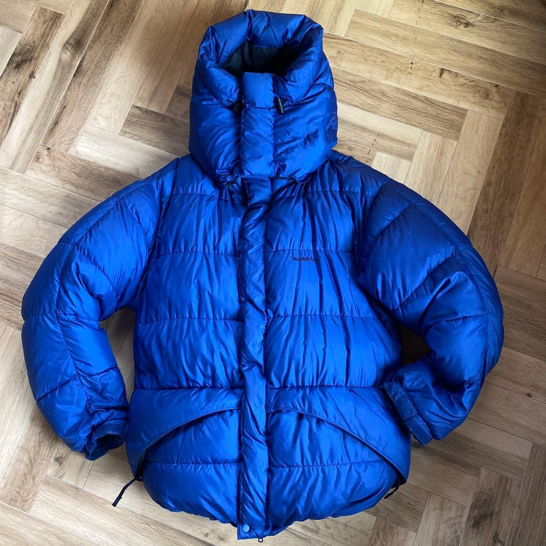 90's 旧タグ old mont-bell モンベル ダウンジャケット ブルー - メルカリ