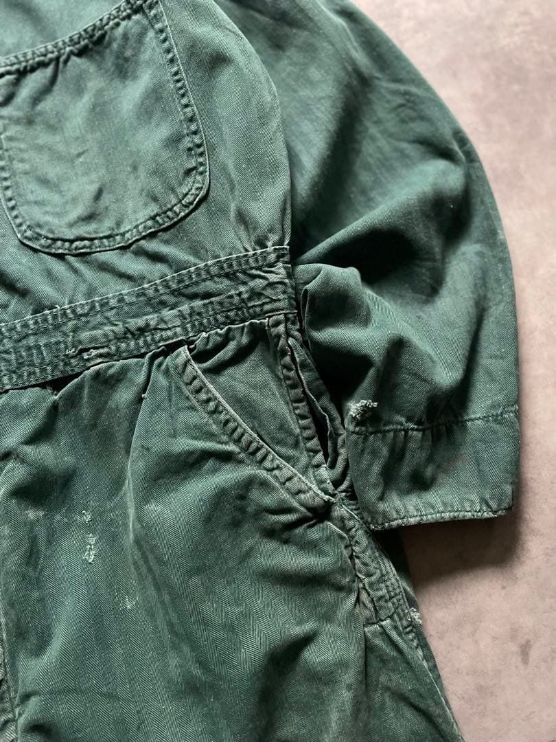 50s US製 HBT ワーク オールインワン つなぎ カバーオール 雰囲気系