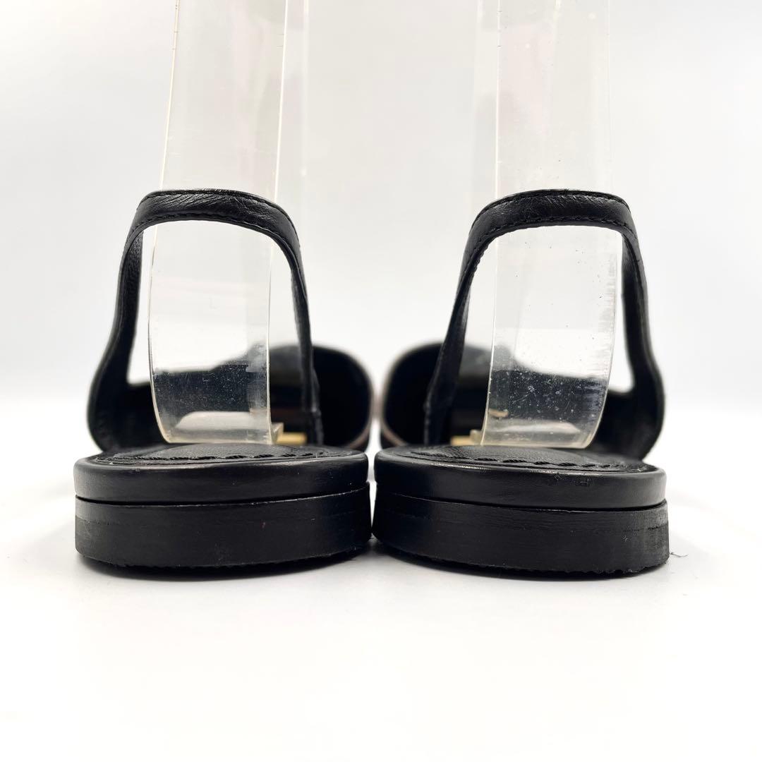 《超美品》ルイヴィトン ミュール バックストラップ モノグラム 本革 PVC