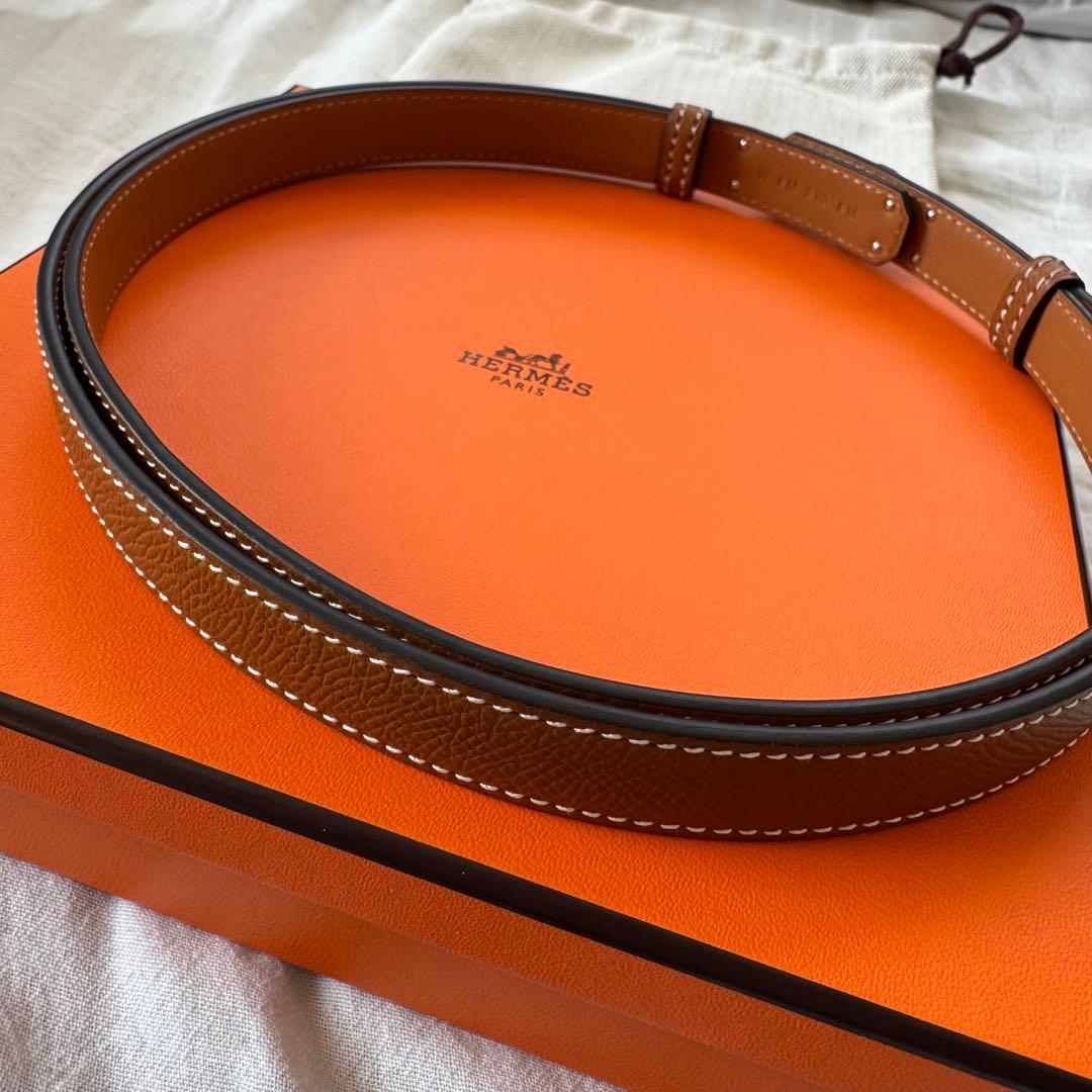 【新品】エルメスベルト《ケリー》18ゴールド 　シルバー金具