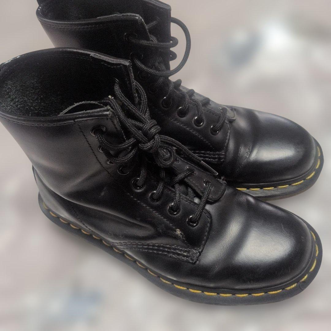ドクターマーチン (Dr.Martens) 8ホールブーツ ブラック UK5 - メルカリ