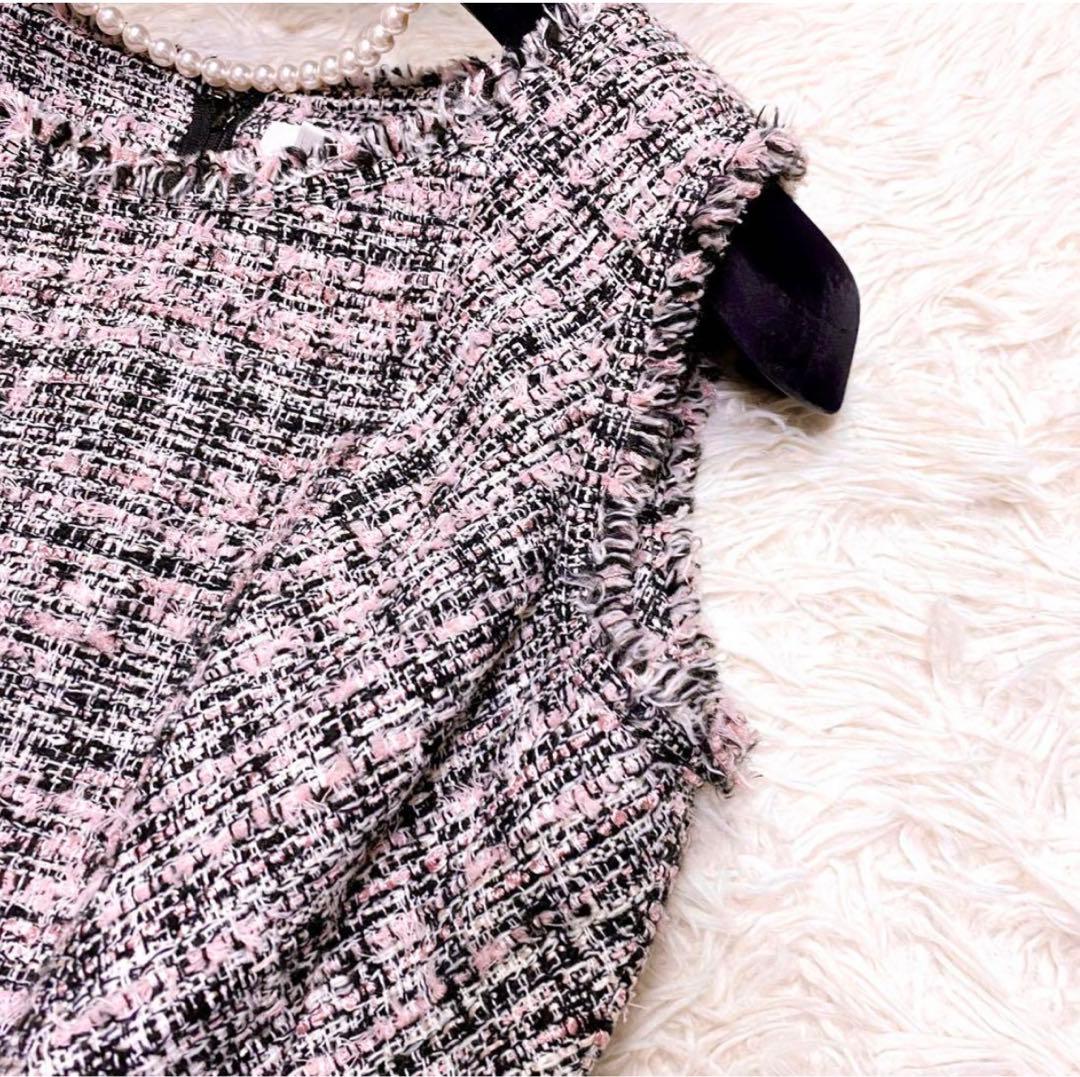 Rene ルネ ひざ丈 ワンピース ツイード 34 - メルカリ