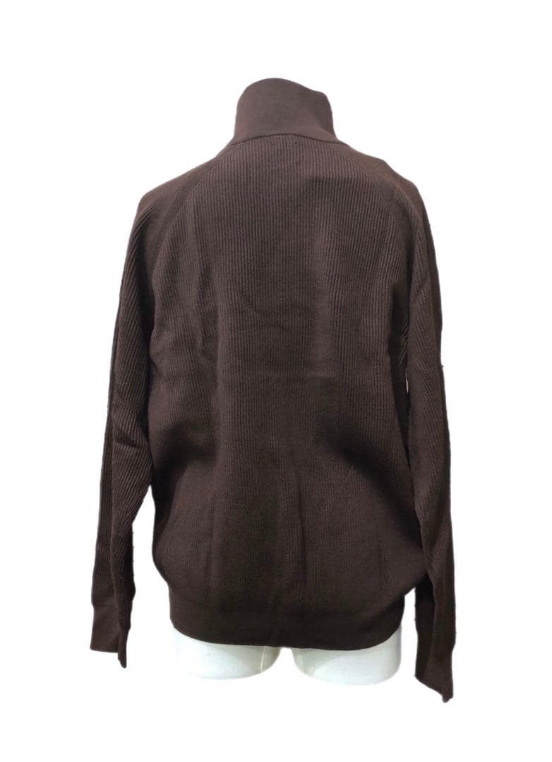 BATONER バトナー ハーフジップニット 長袖 ブラウン 茶 ST0001 - メルカリ