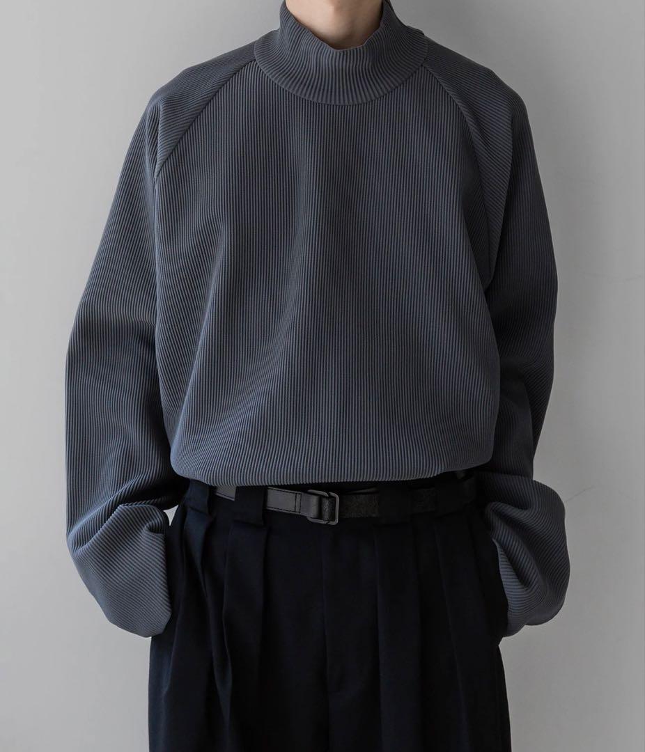 公式完売【stein】OVERSIZED GRADATION PLEATS LS stein OVERSIZED GRADATION PLEATS LS・BLUE GREY - tity