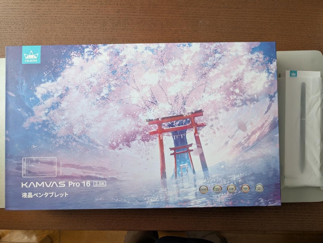 HUION kanvas pro 16(2.5k) スリムペン付き