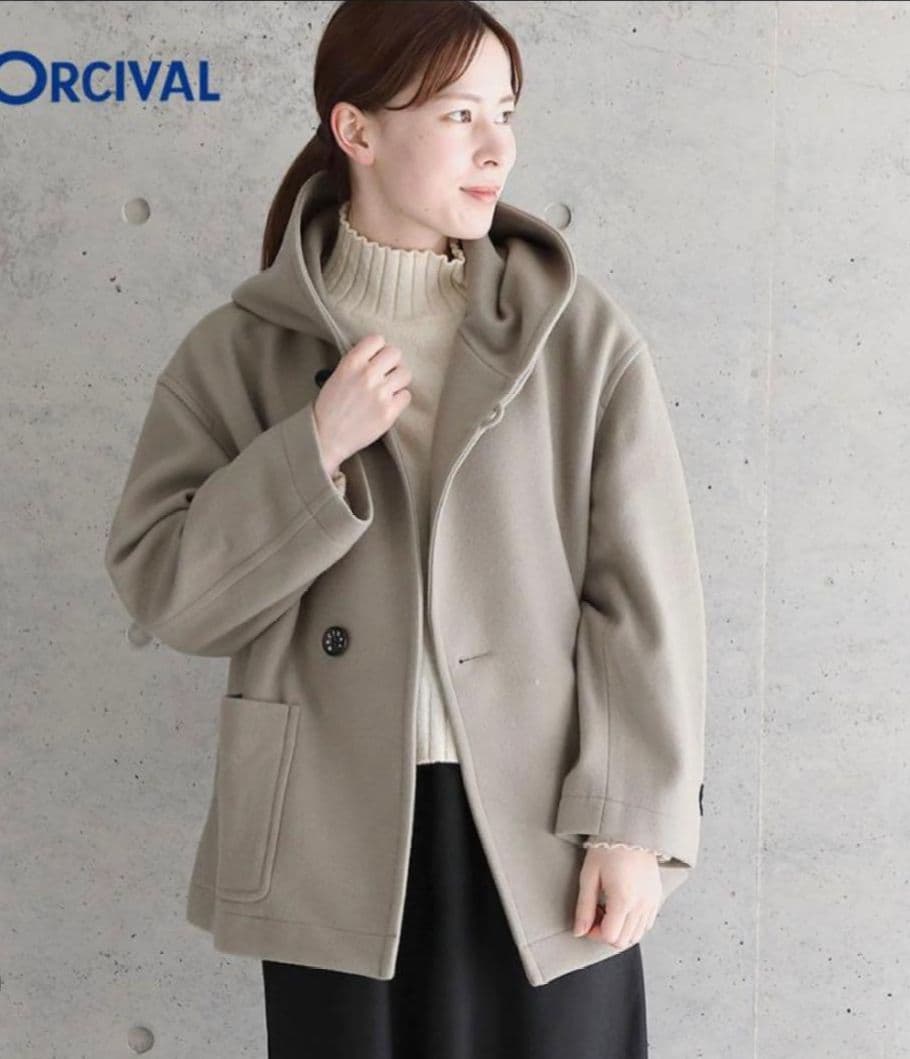 Overical オーチバル オーシバル ライトモッサフーデッドブルゾン 1