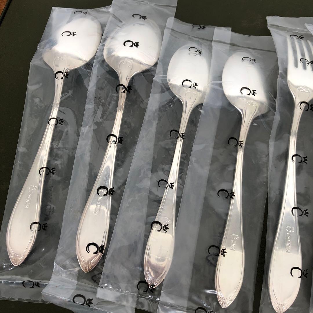 未使用 Versailles カトラリー 14本 シルバープレート C/王冠刻印