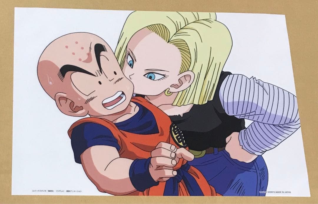 ドラゴンボール クリリン 人造人間18号 原画アート 鳥山明 とりやま