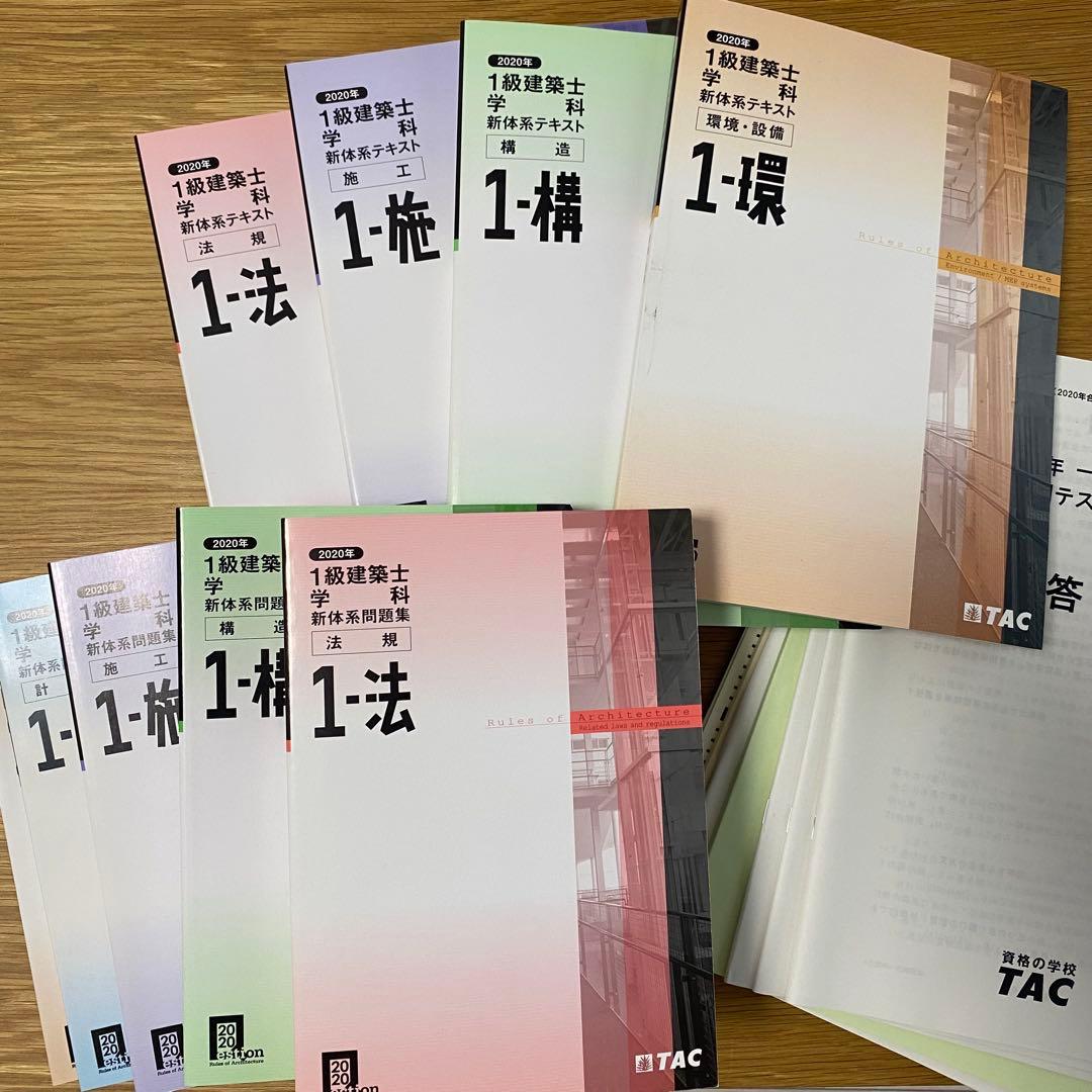 新品未使用】 一級建築士 テキスト 問題集セット - メルカリ