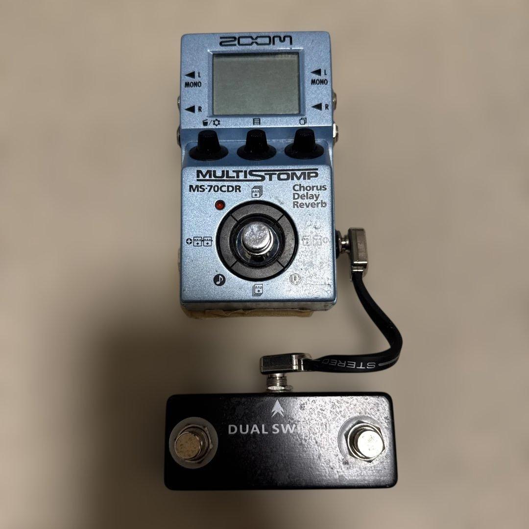 【実戦改造品】ZOOM MS-70CDR スイッチ増設カスタム 外部切替可能 実戦改造品】ZOOM MS-70CDR スイッチ増設カスタム 外部切替可能