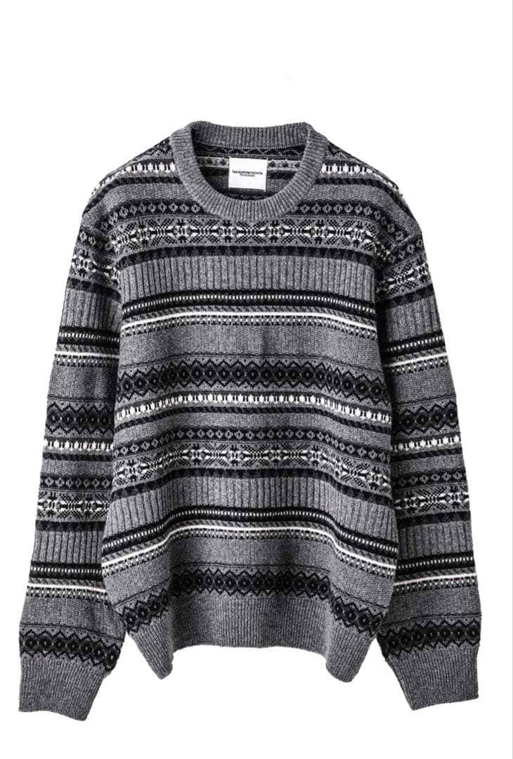 最終値下げsoloist fairisle crew neck sweater Fairisle Crew Neck Sweater