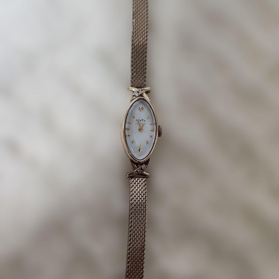 agete アガット CLASSIC 10K 腕時計 ダイヤ - メルカリ