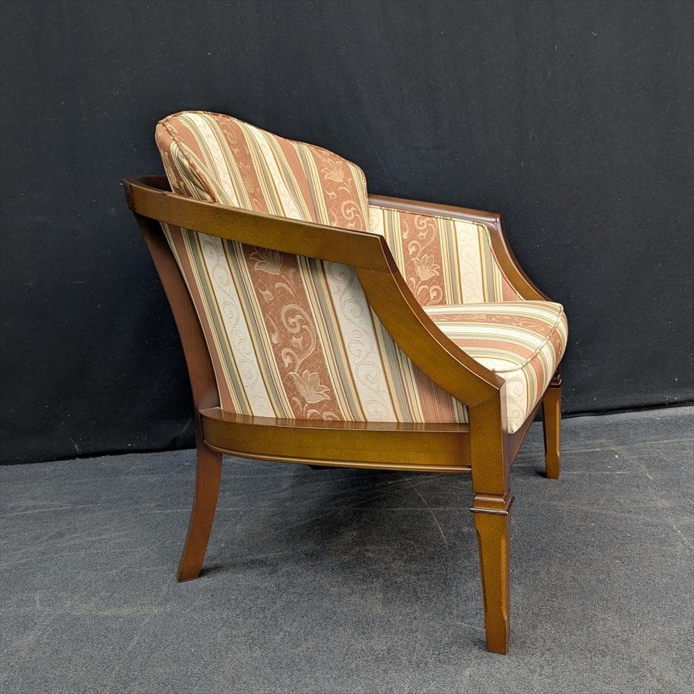 美品マルニ地中海1人掛けソファシングルソファ1Pリビング天然木