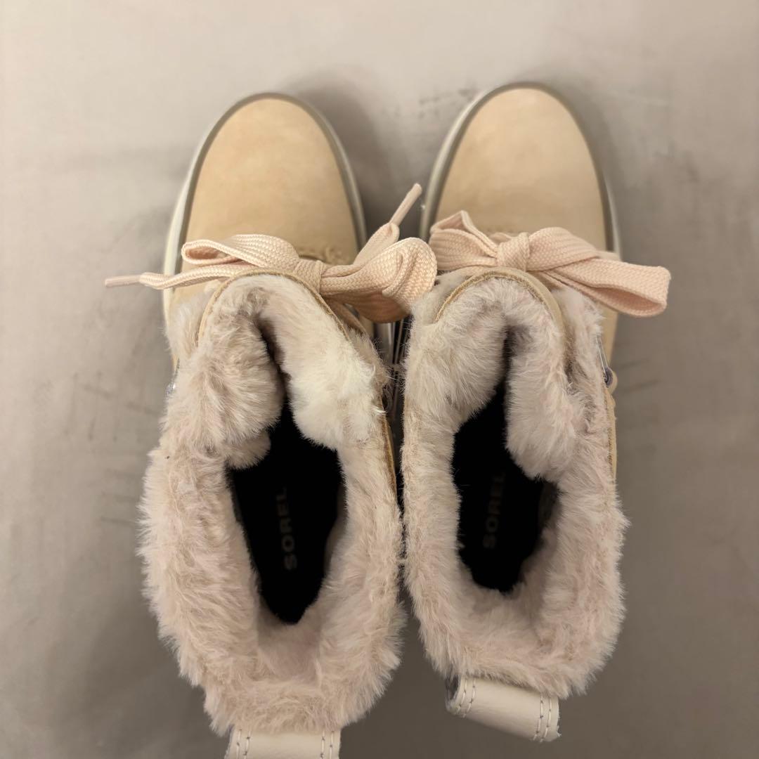 新品タグ付き☆SOREL 防水 23cm ベージュムートンブーツ冬雨用 - メルカリ