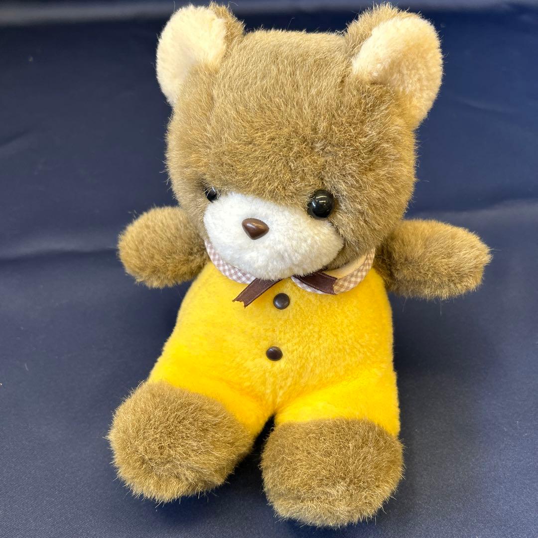 昭和レトロ 希少 FINE Success 吉徳 クマ ぬいぐるみ 黄色 - メルカリ