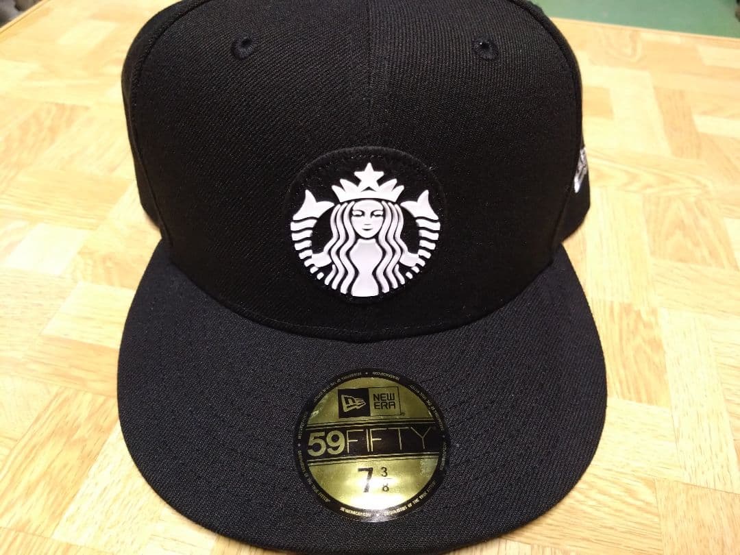 海外限定】 ニューエラ 59fifty スターバックス 7 3/8 - 帽子高価