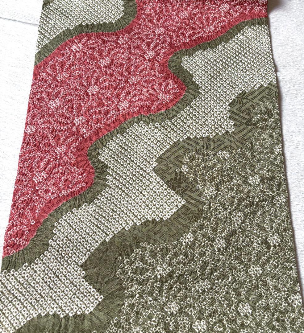 名古屋帯 絞り きぬたや 鹿子絞り 一目絞り 道長取り - メルカリ