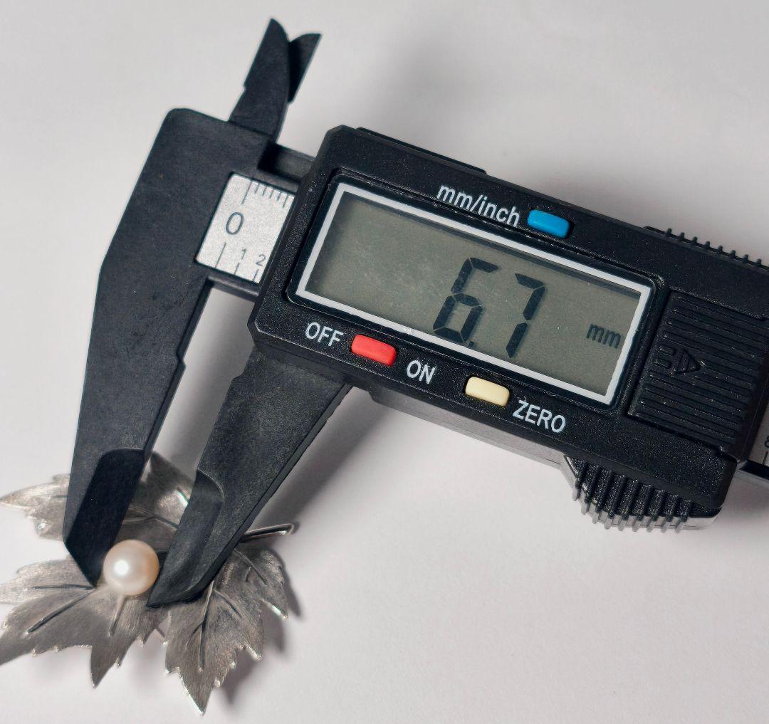 美品 最高級】ミキモト ブローチ パール リーフ 1珠 皇室御用達 正規品