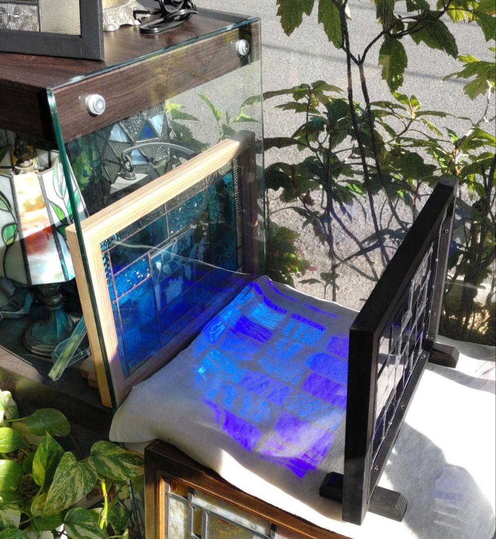 ステンドグラスパネル「宙・そら」アンティーク