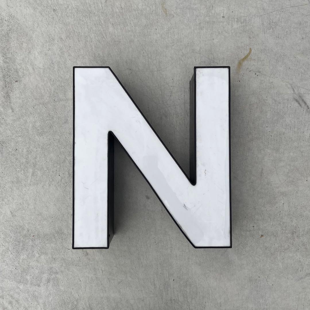 N 看板 アルファベット レターサイン 文字 アメリカ ビンテージ