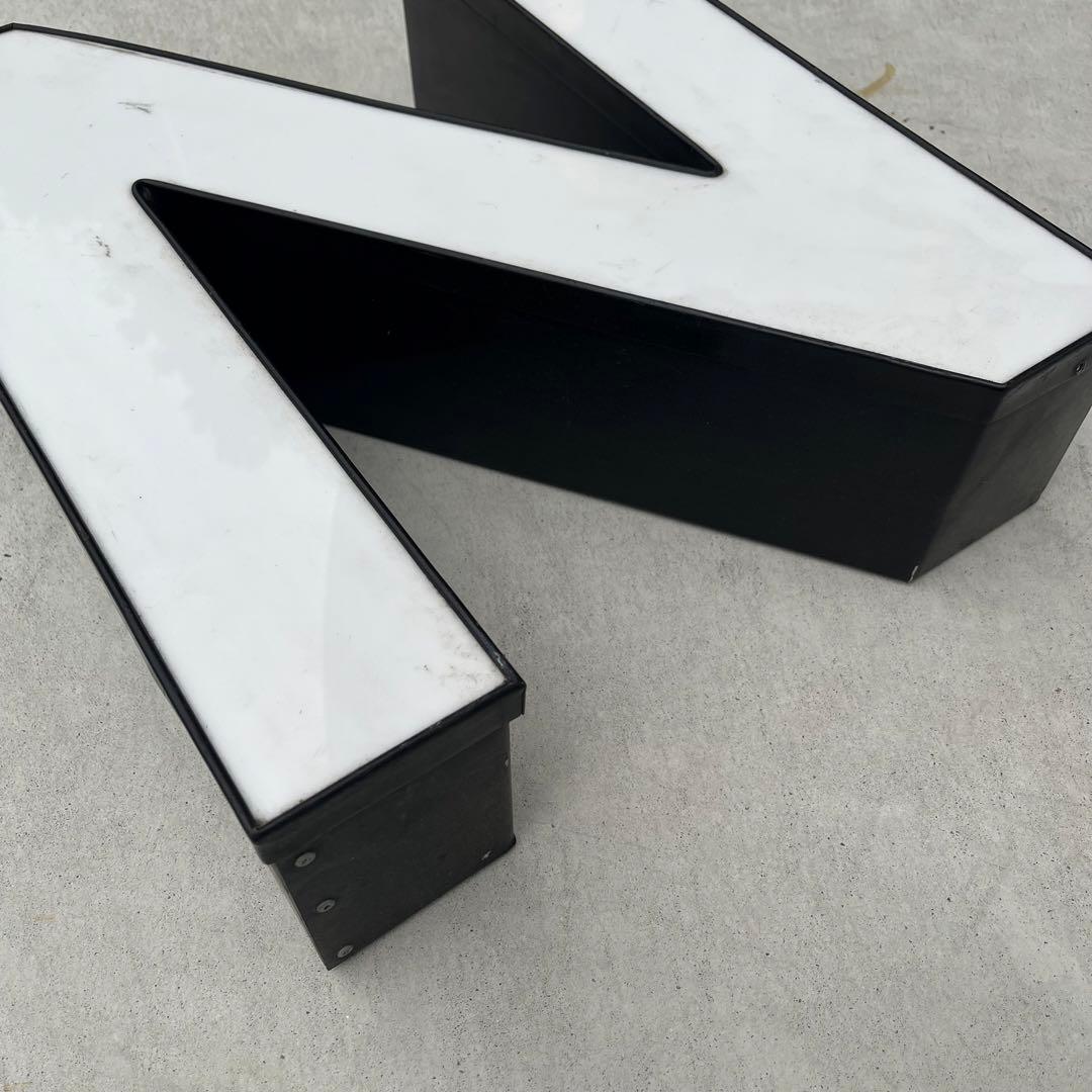 N 看板 アルファベット レターサイン 文字 アメリカ ビンテージ