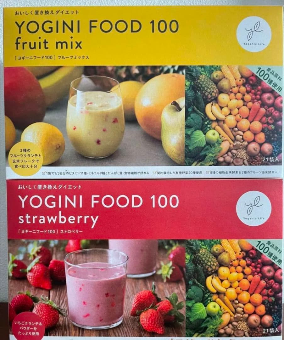 YOGINI FOOD ストロベリー 21袋➕フルーツミックス・プロテインバー