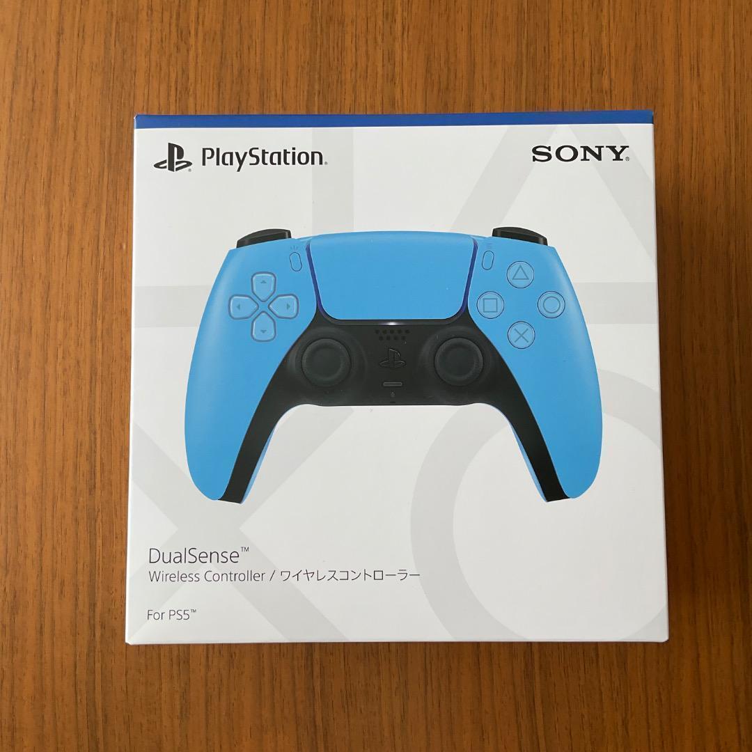 新品未開】PS5 dualsense 純正 スターライトブルー コントローラ