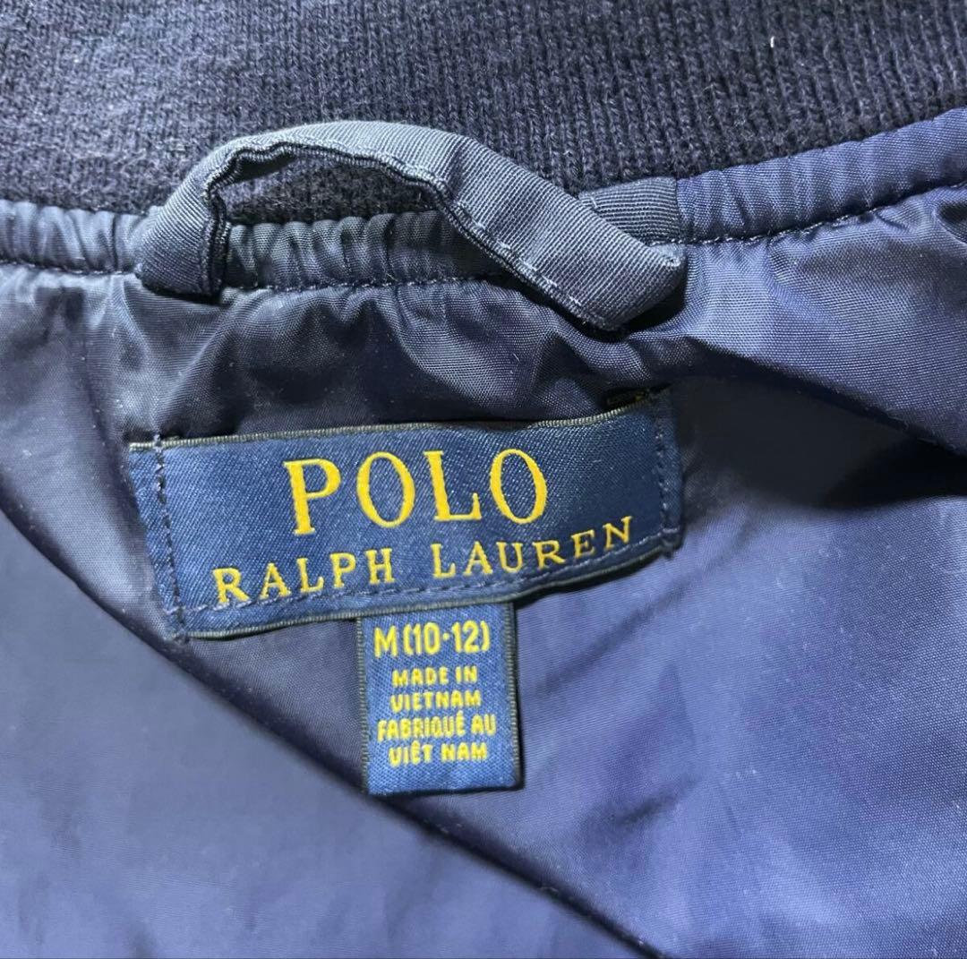 美品】ポロラルフローレン ナイロンジャケット キッズ ネイビー 150cm