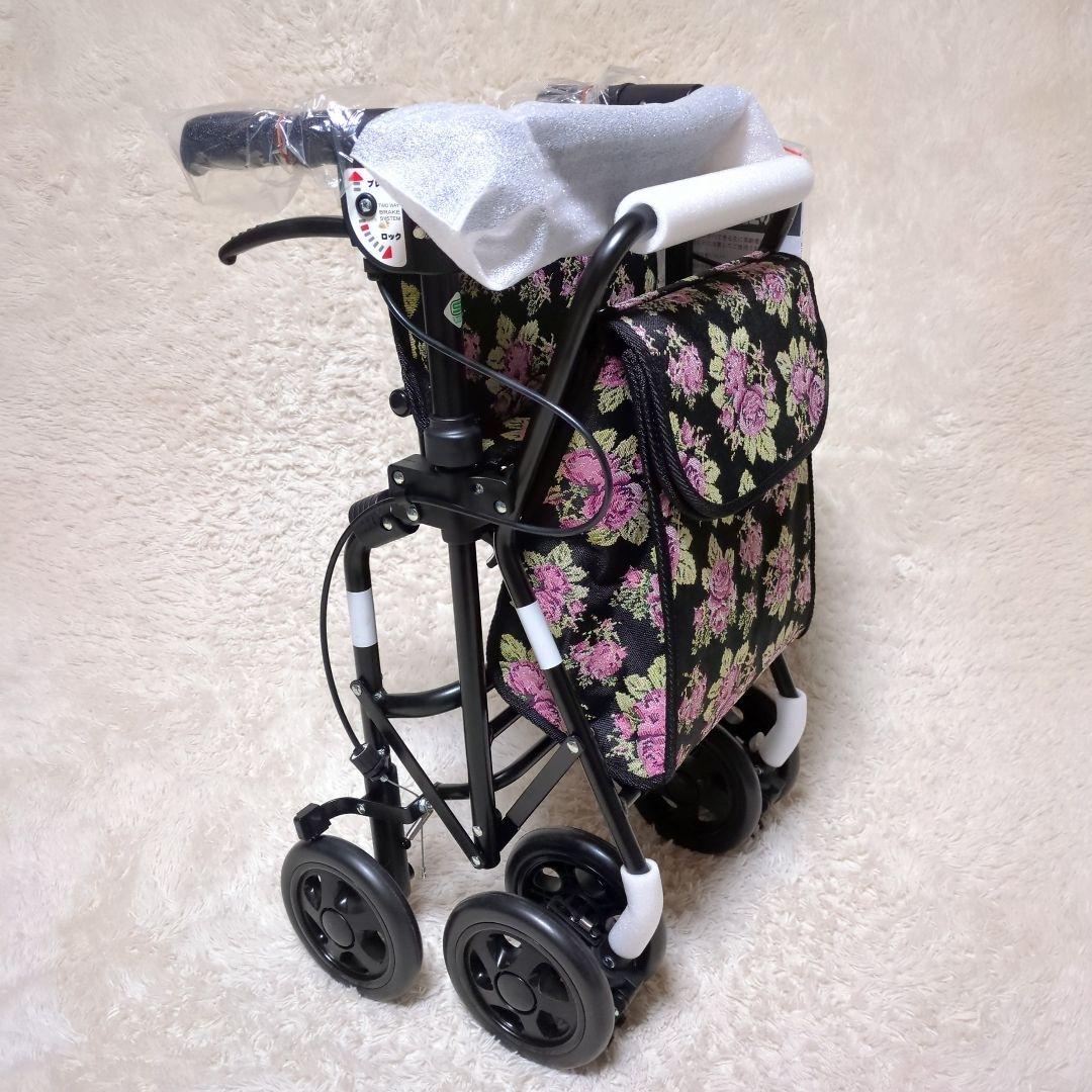 新品未使用！島製作所 スカイウォーカーS シルバーカー 花柄 押し車