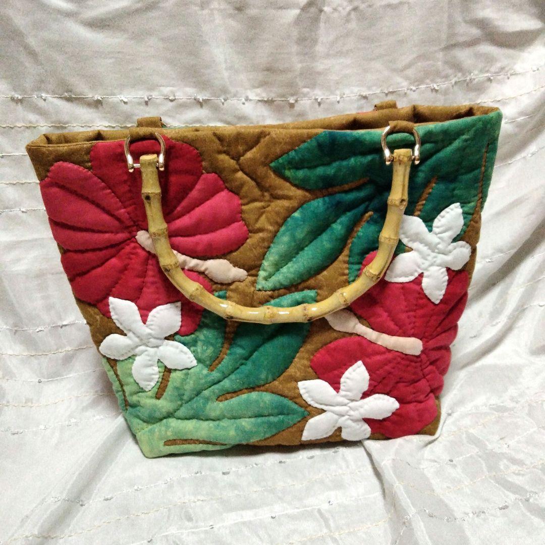 なおまま様専用ページ258.ハワイアンキルト・バッグ・ハイビスカス
