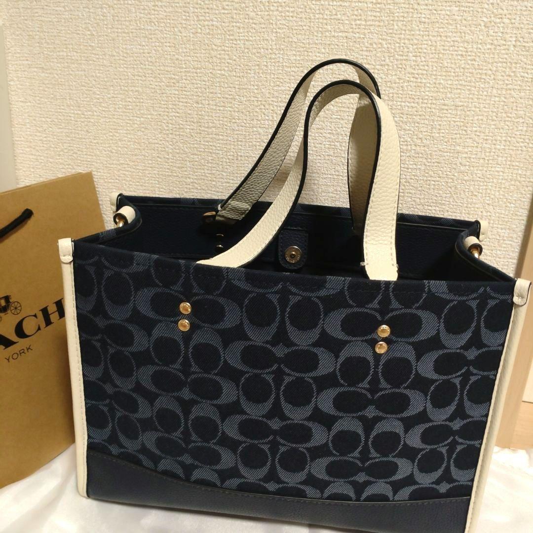 COACH ショルダーバッグ デンプシー デニム シグネチャー コーチ保存袋
