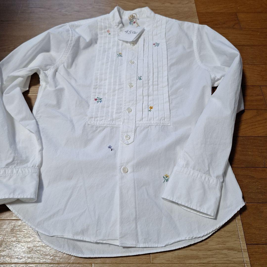 45R　ダンプ小花刺繍のプチローファーシャツ サイズ3 45R ダンプ小花刺繍のプチローファーシャツ サイズ3 - メルカリ