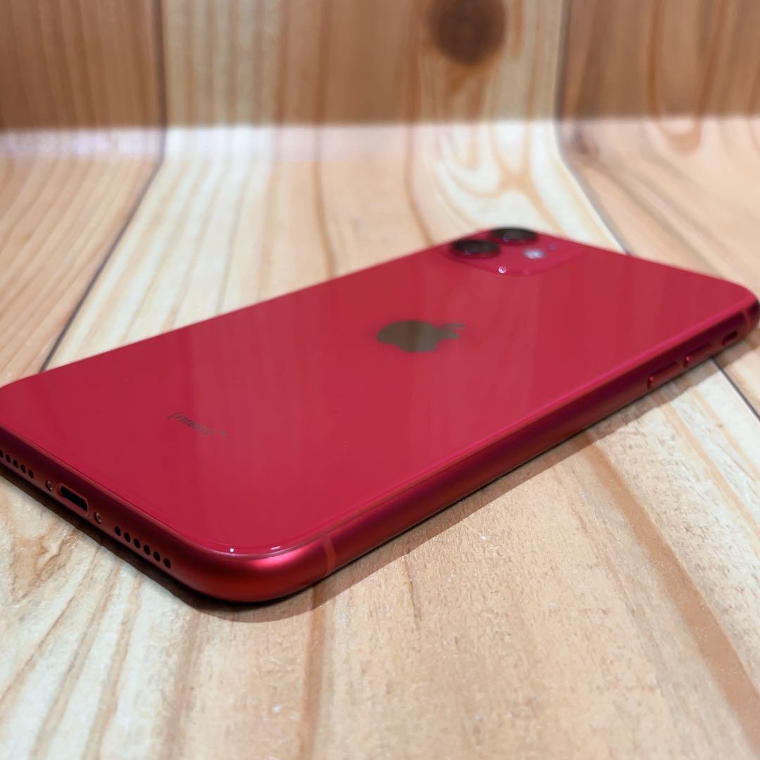 SIMフリー 本体 iPhone 11 128 GB 622 レッド 電池交換済 - メルカリ