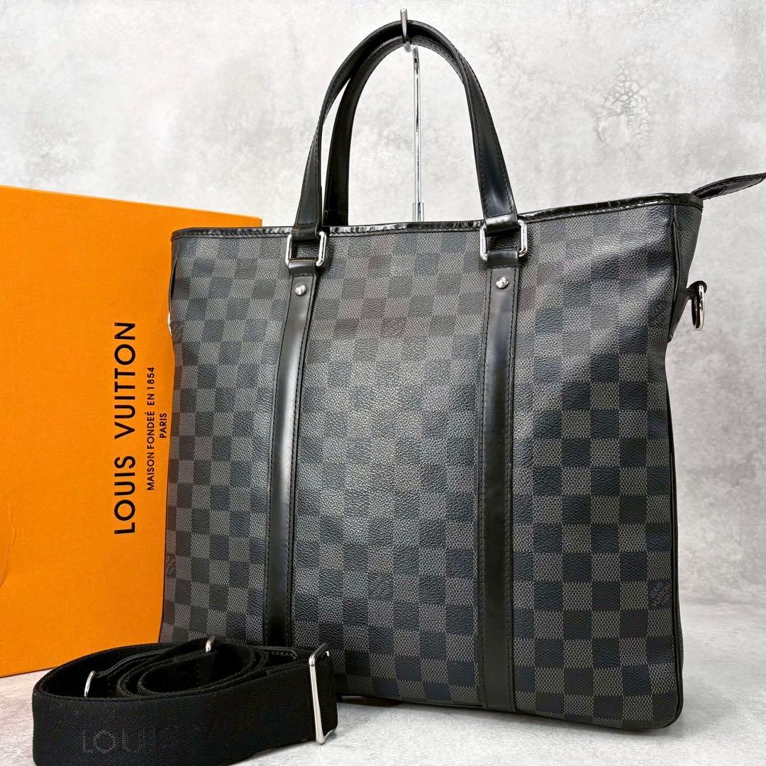 極美品,新型】ルイヴィトン タダオ 2way ダミエグラフィット N41259