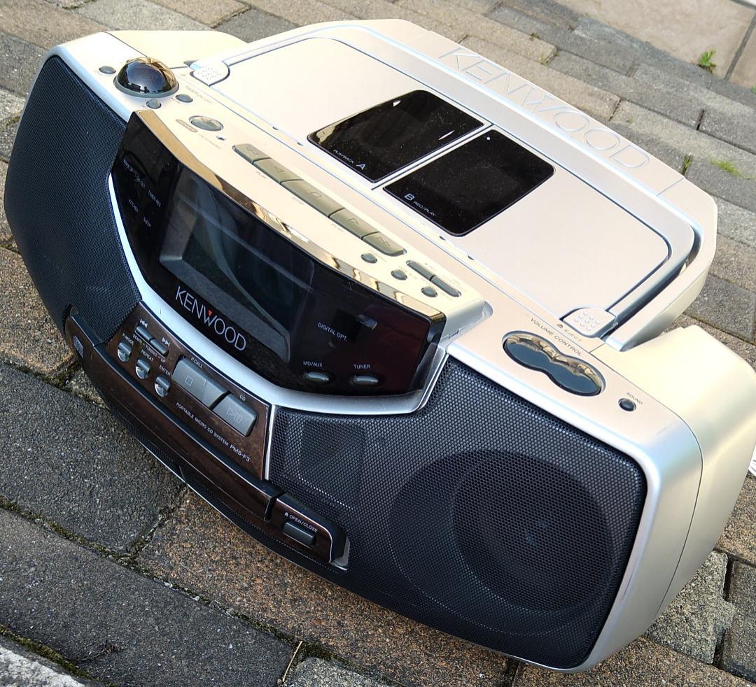Wカセット CDラジカセ ケンウッド KENWOOD PMS-F3 - メルカリ