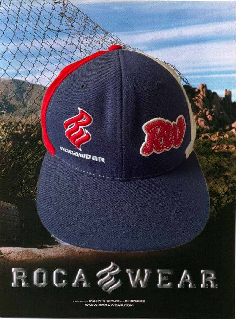 90´s rocawear クレイジーパターン キャップ b-boy