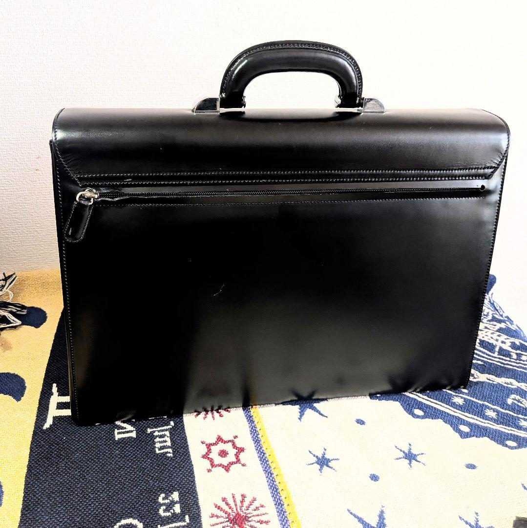 Pineider ピナイダー レザー ビジネスバッグ 黒