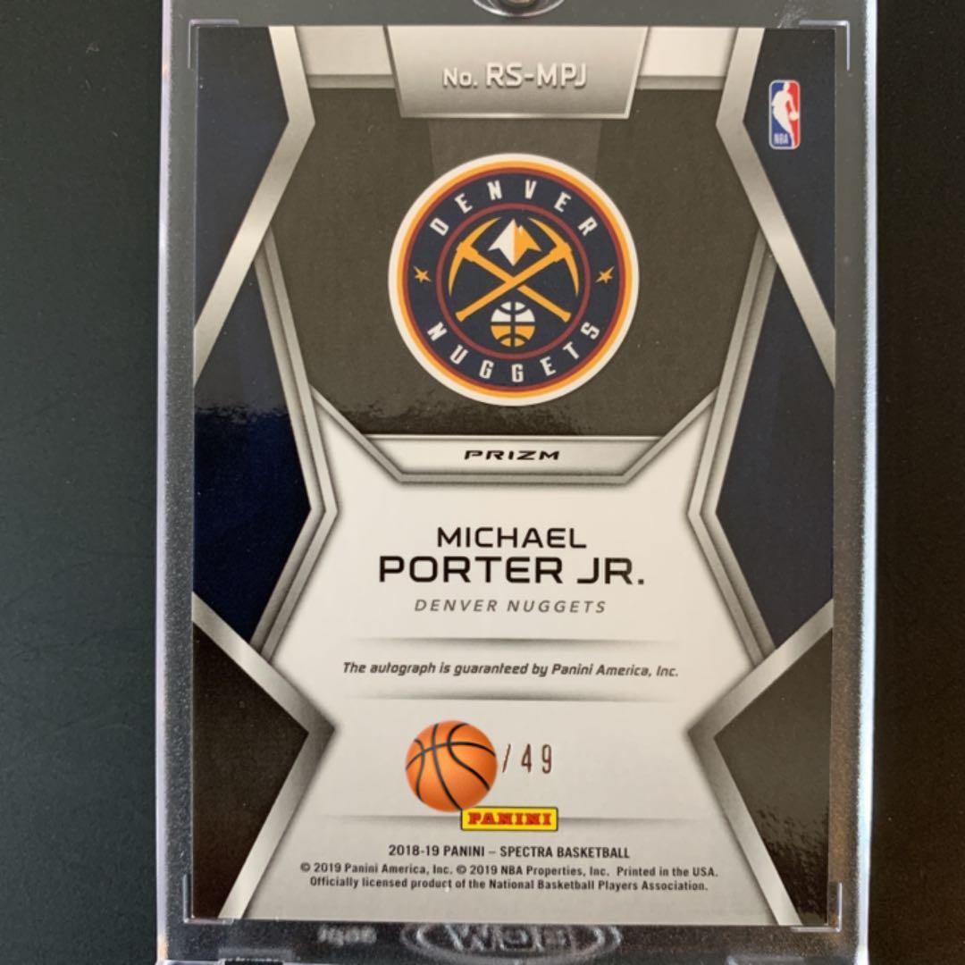 限定49枚!!】Michael Porter Jr. RC 直筆サイン