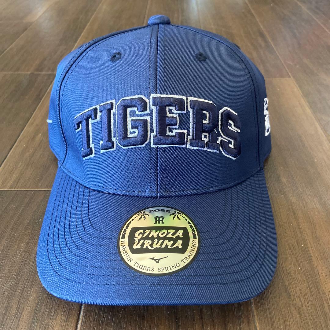 阪神 2026 宜野座うるまキャンプ Mizuno社製キャップ ネイビー - メルカリ