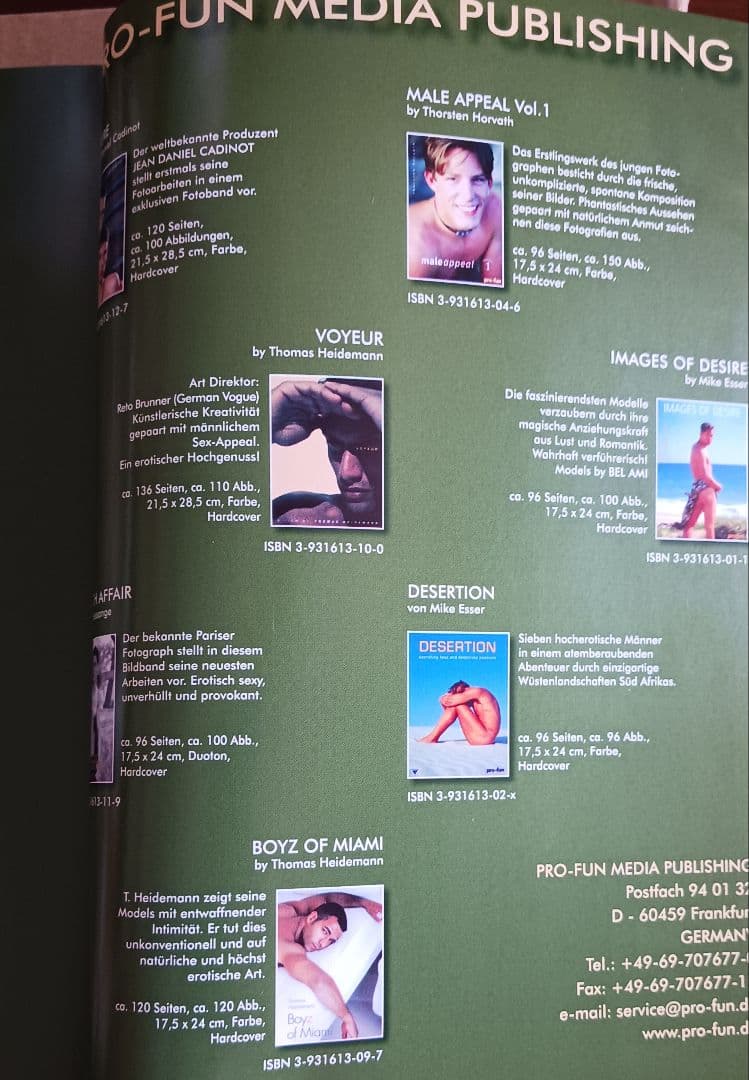 male appeal Volume 2男性写真集