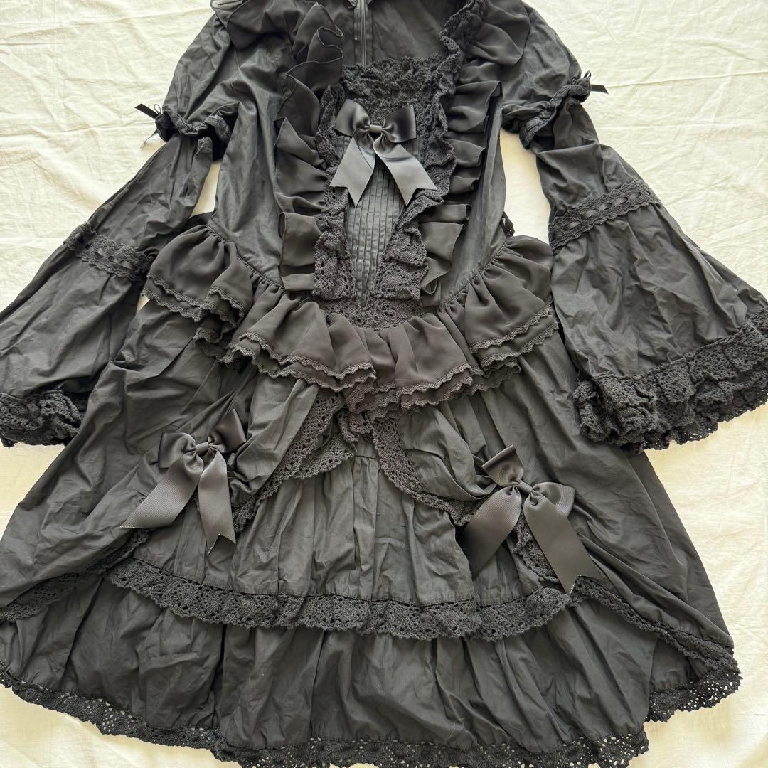 ANDROMEO アンドロミオ ロリータ ワンピース 黒ロリ ゴスロリ レース