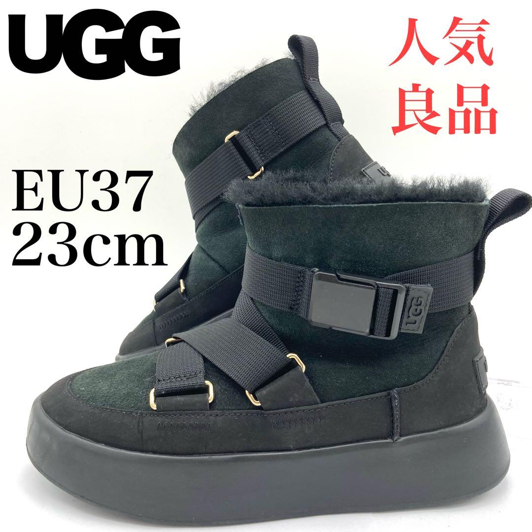 UGG アグ クラシック ブーム バックル ムートンブーツ 23cm 厚底