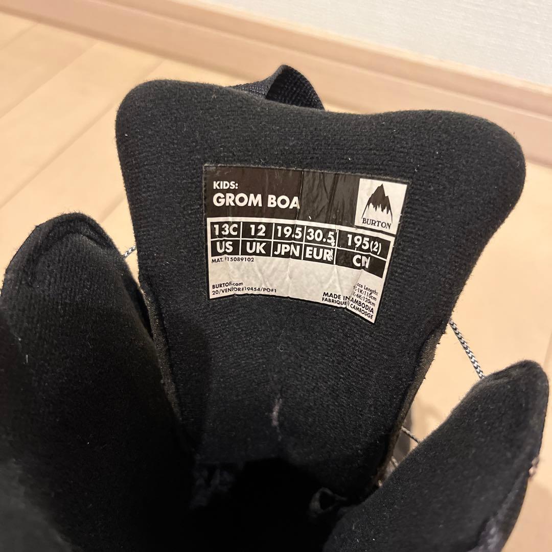 【最終価格】バートン　スノーボード　BURTON GROM BOA 19.5cm